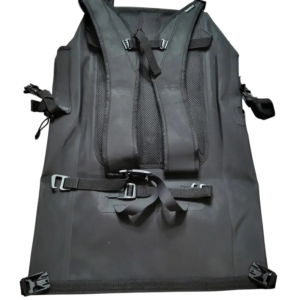 DORIDOMI Black Waterproof Backpack 25L - 600D TPU Durable IPX8 Large Dry Bag